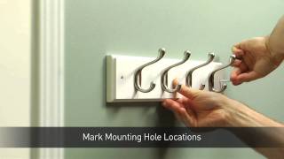 How To Install A Hook Rail For Coats & Hats