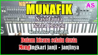 Download lagu MUNAFIK - Nasidaria | Karaoke Qasidah Nada Cewek ( Cover ) Korg Pa3X mp3