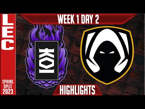 KOI vs TH Highlights | LEC Spring 2023 W1D2 | KOI vs Team Heretics