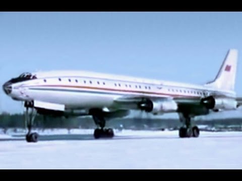 Aeroflot Tupolev Tu-114 Rossiya Promo Film - 1959