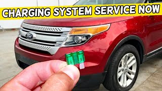 Why Charging System Service Now Warning Message Ford Explorer 2011 2012 2013 2014 2015