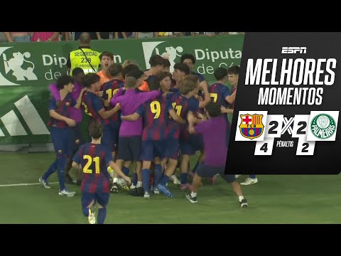 Gols e lances de Barcelona x Palmeiras