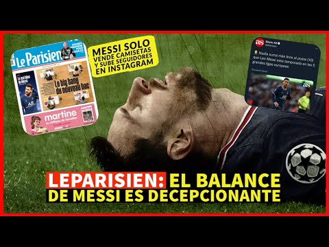 LeParisien DECEPCIONADO con MESSI y su Temp 😡 Solo Vende CAMISETAS y SEGUIDORES 🥶 RÉCORD de PALOS 🤣