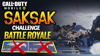 CALL OF DUTY MOBILE | SAKSAK CHALLENGE | BATTLE ROYAL | CODM | Ft. Ez Mil | Panalo