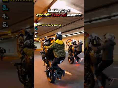 Ranking Top superbike close-call moments #rankingvideo #automobile