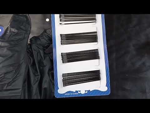 CARTELA DE GRAMPO RETO COM 40 UNIDADES