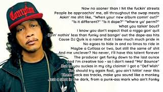 DJ Quik - Way 2 Fonky [Lyrics] [HQ]