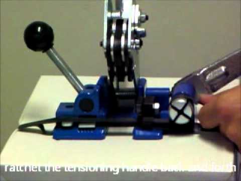 How to use a P1604 12mm combination strapping tool