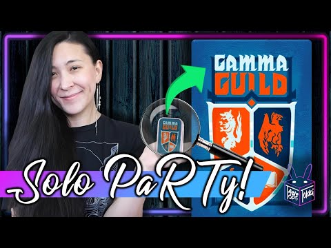Gamma Guild | Solo Board Game PaRTy!!! (Playthrough and Review/ Tutorial, yup!)