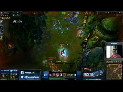 Krepo with the support Elise jukes! League of Legends