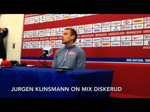 Jurgen Klinsmann on Mix Diskerud after USMNT friendly vs. Ecuador - Oct. 10, 2014
