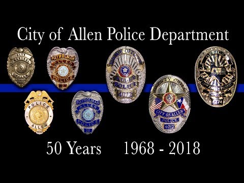 1968 -2018 : Allen Police Department History