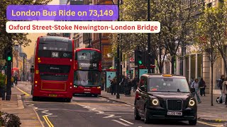 ☁️ A Crisp North London Cross: Oxford Street to London Bridge via 73 & 149