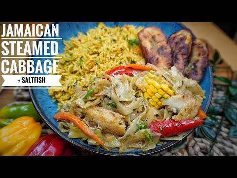 JAMAICAN STEAMED CABBAGE + SALTFISH