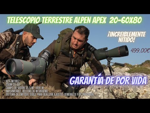 TELESCOPIO TERRESTRE ALPEN 20-60X80, Ideal para #naturaleza  #cazar #observación