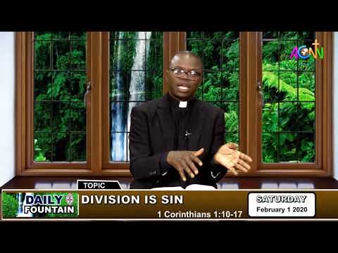 DAILY FOUNTAIN DEVOTIONAL FOR FEBRUARY 1 2020 - THE REV'D CANON BOLA' OGUNYANNWO, Ph.D