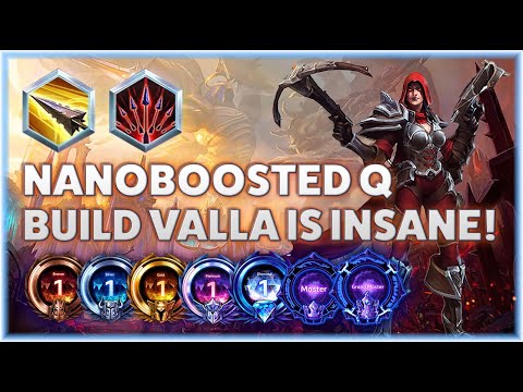Valla Strafe - NANOBOOSTED Q BUILD VALLA IS INSANE! - B2GM Season 1 2025