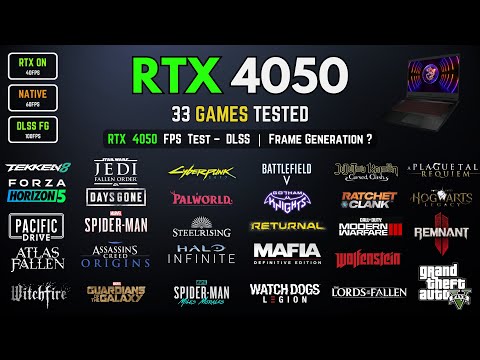 RTX 4050 Laptop Gaming Test in 33 Games in 2025 - is 6GB VRAM Good Enough?