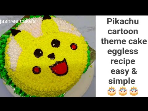 Pikachu theme cake||birthday cake||chocolate cake||Tejashree cake's