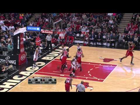 Thabo Sefolosha  Atlanta Hawks Vs Chicago Bulls 01.17.15 HighLights