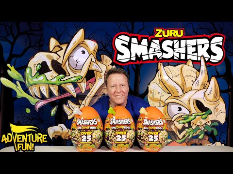 Zuru Smashers Series 3 Epic Dino Egg 25 Surprises T-Rex Dinosaur & More AdventureFun Toy review!