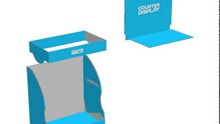 Corrugated counter display PL-2441-A