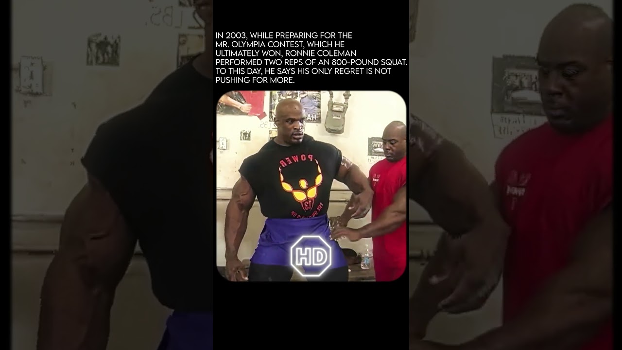Ronnie Coleman 800 LBS Squat...🥶🏋🏾