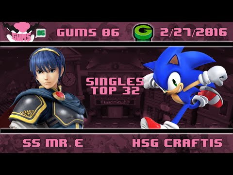 GUMS06 Singles (Top 32) - SS Mr. E (Marth) vs HSG Craftis (Sonic)