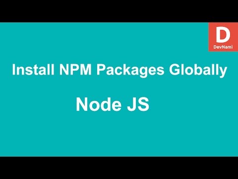 Node JS NPM Module Global Install on Windows