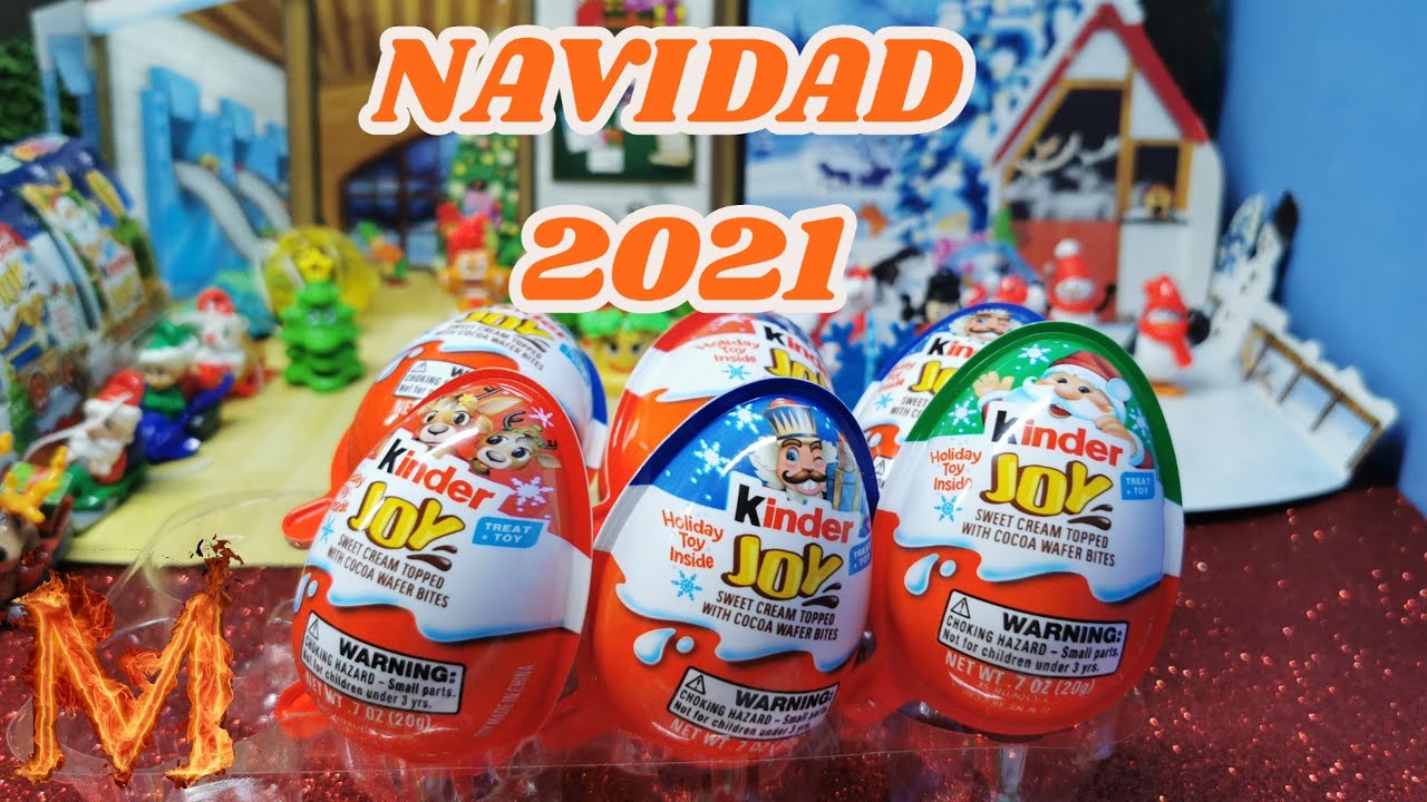 Abriendo 6 kinder joy de navidad 2021