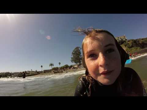 surfing capitola with nahla