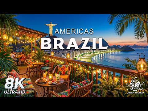 FLYING OVER BRAZIL (8K UHD) - Relaxing Music Along With Beautiful Nature - 8K Video Ultra HD