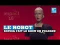 Le Robot Sophia Fait Le Show En Pologne