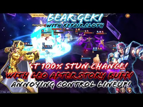 Saint Seiya: Awakening - Geki in Annoying Control Lineup! with Leo Aiolia New Story Buff at PvP!