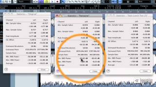 78  Statistical Analysis of the Mixdown (Cubase 5 Mastering)
