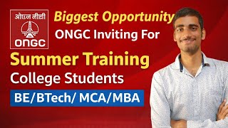 ONGC Summer Training 2026 🔥 Biggest Opportunity for Students | Apply Now