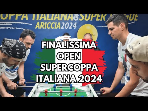 Calcio Balilla: FINALE Open Supercoppa Italiana 2024| Rossoni - Placido vs Nesta - Magliocchetti 🏆