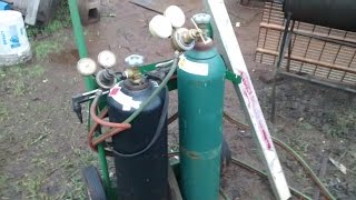 How to use straight edge with oxy/acetylene torch