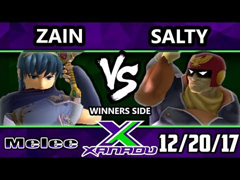 S@X 233 Melee - Zain (Marth) Vs. Salty (Captain Falcon) - Smash Melee Tournament - SSBM