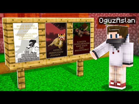 Minecraft, İNTİKAM AFİŞLERİ Basıldı  VAMPİR - AVCI Bölüm 5