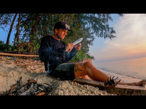 12 hours ON A TROPICAL ISLAND... Catch and cook on the open fire