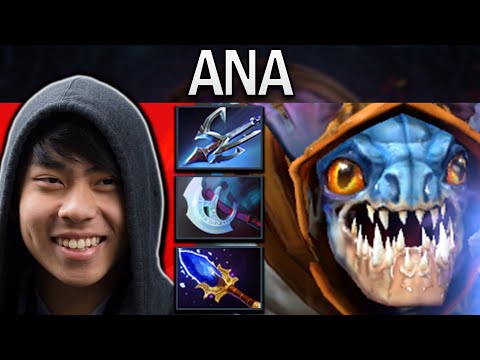 Slark Dota 2 Gameplay Ana with 18 Kills and Harpoon