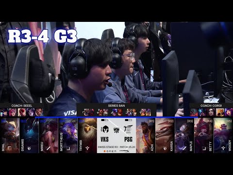 PSG vs VKS - Game 3 | Day 5 LoL Worlds 2025 Swiss Stage | PSG Talon vs Vivo Keyd Stars G3 full