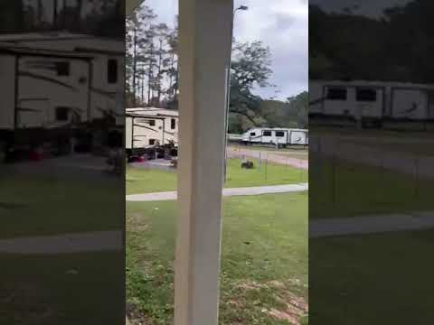 A video view of the campground from one of the bathhouses.