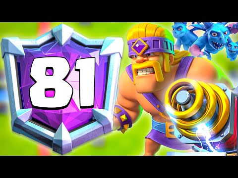 TOP 81 IN THE WORLD WITH GIANT SPARKY DECK - Clash Royale