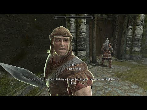 Secret scene if use emperor voice on imperials in Helgen