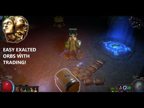 EASY EXALTED ORBS WITH ONLY TRADING // currency tipp // POE LURKER + POE LIVE SEARCH MANAGE