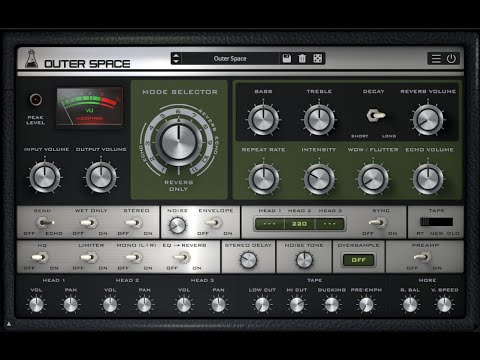 Outer Space - Echo by AudioThing VINTAGE TAPE ECHO - Roland Space Echo VST/AU Delay Plugin