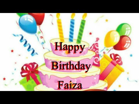 Happy birthday 🎂 dear faiza