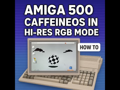 PiStorm CaffeineOS in RGB on Amiga 500 old fashioned comfort #amiga500 #amiga1200 #commodoreamiga